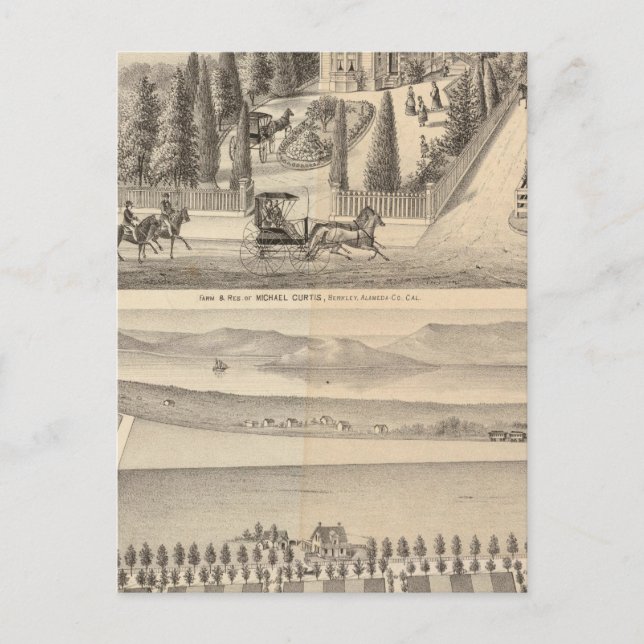 Postal Granja de Curtis, Tracto de Poirier (Anverso)