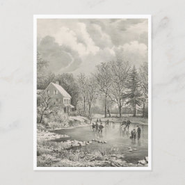 Postal Granja de invierno temprana
