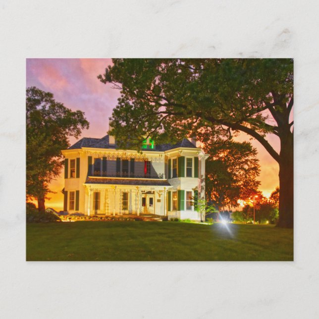 Postal Granja de la finca Lackman-Thompson, Lenexa, Kansa (Anverso)