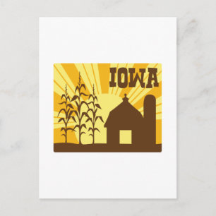 Postal Granja de maíz Iowa