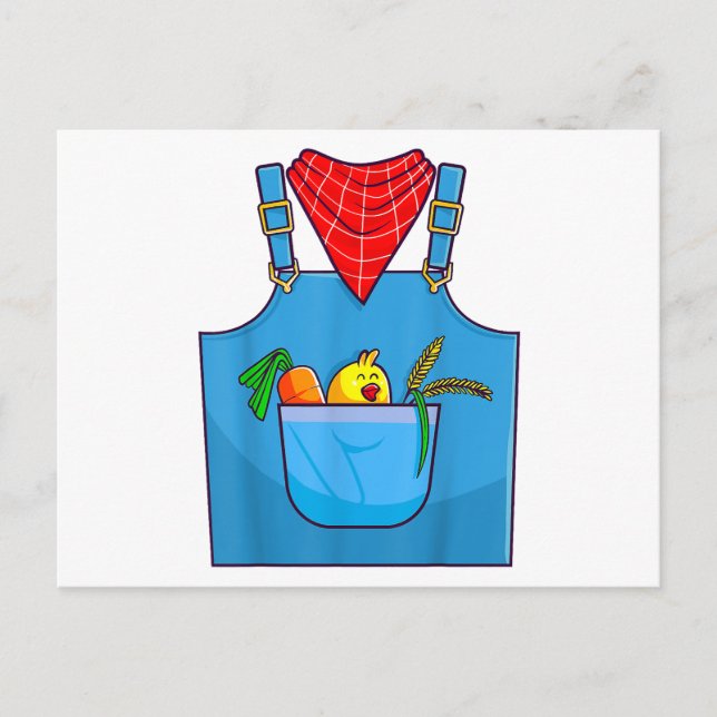 Postal Granja de maíz simple (Anverso)