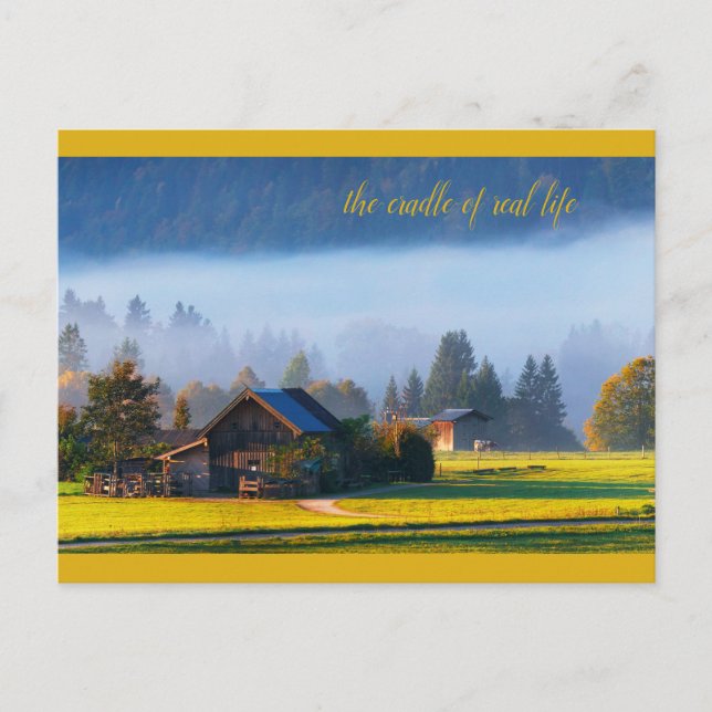 Postal Granja de paz (Anverso)