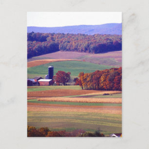 Postal Granja de Pennsylvania en otoño
