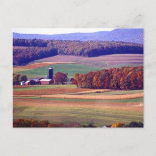 Postal Granja de Pennsylvania en otoño