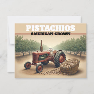 Postal Granja de Pistachio Vintage