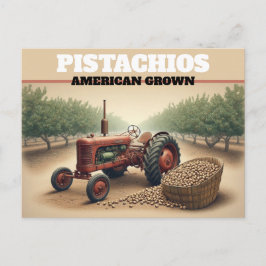 Postal Granja de Pistachio Vintage