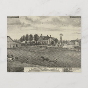 Postal Granja de valores Red Vermillion, Havensville, Kan