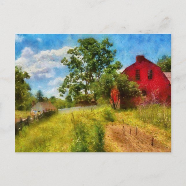 Postal Granja - Donde vive el agricultor (Anverso)