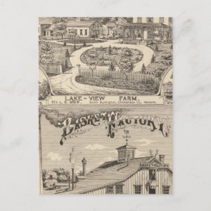 Postal Granja Lake View en el sur de Burlington