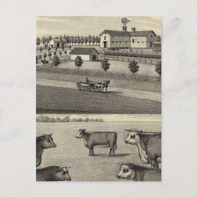 Postal Granja McDonald, Nebraska (Anverso)