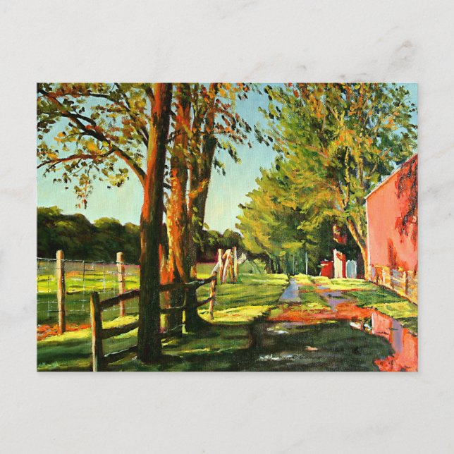 Postal Granja panorámica Missouri Horse Boarding (Anverso)