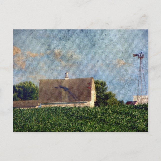 Postal Granja rural Iowa 4 (Anverso)