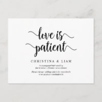 Granja rústica, amor es paciente, Boda pospuesto