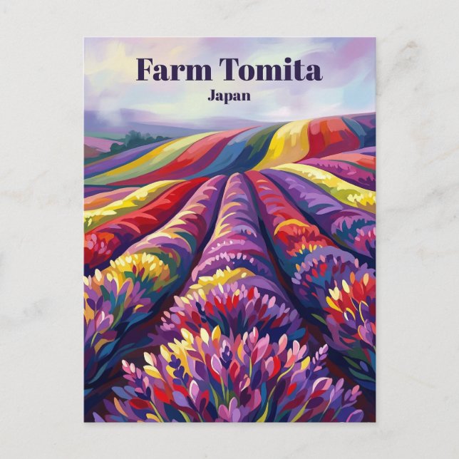 Postal Granja Tomita Japón (Anverso)