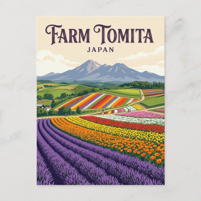 Postal Granja Tomita Japón (Anverso)