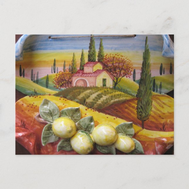 Postal Granja toscana (Anverso)