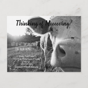 Postal granja vaca referencia marketing inmobiliario vent