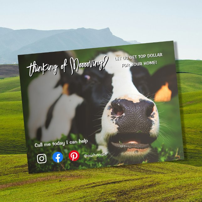 Postal granja vaca referencia marketing inmobiliario vent (Subido por el creador)