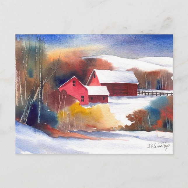 Postal Granja Valle de Nueva Inglaterra (Anverso)