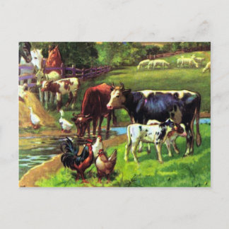Postal Granja Vintage