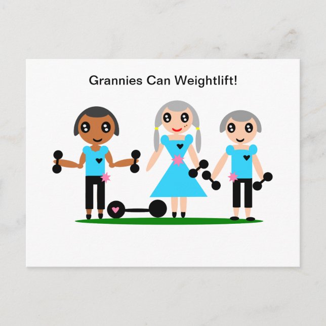 Postal Grannies Can Weightlift (Anverso)
