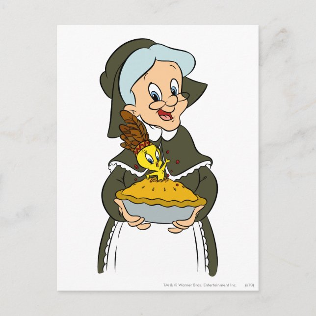 Postal Granny and TWEETY™ Pie (Anverso)
