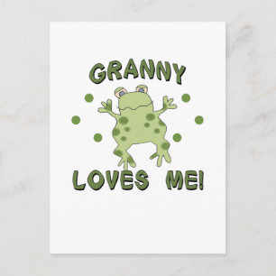 Postal Granny Me Ama Frog
