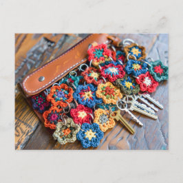 Postal Granny Square Crochet Art