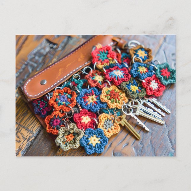 Postal Granny Square Crochet Art (Anverso)