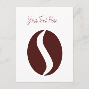 Postal Grano de Café Divertido