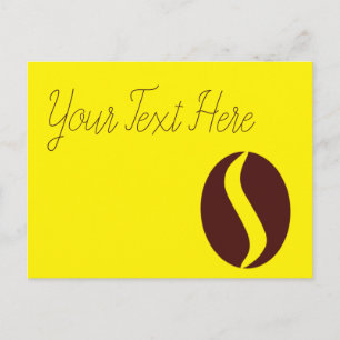 Postal Grano de Café Funky