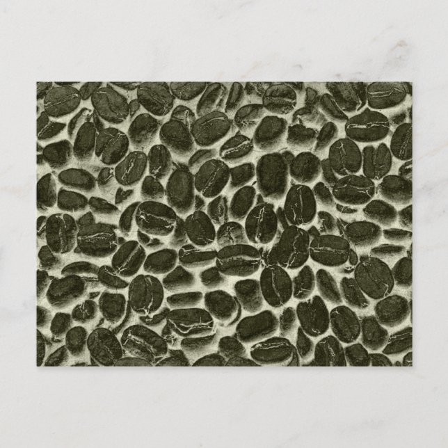 Postal granos de café de cacao (Anverso)