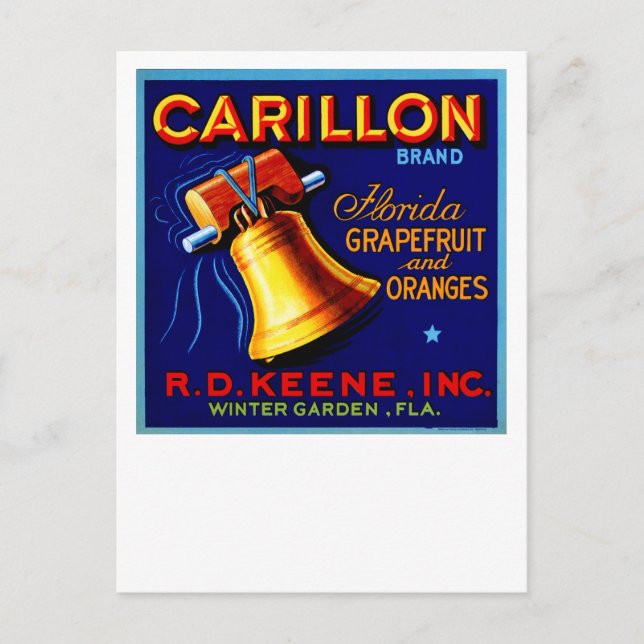 Postal Granos de Carillon Florida (Anverso)