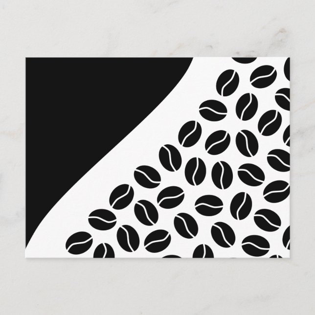 Postal granos de frijol de café (Anverso)