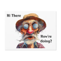 Granpa diciendo Hola y preguntando ¿Cómo lo están 