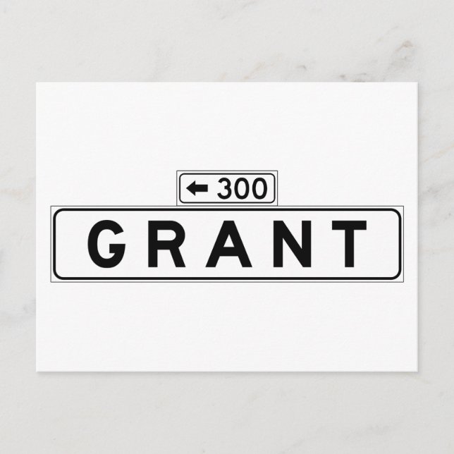 Postal Grant Ave., Rótulo de la calle San Francisco (Anverso)
