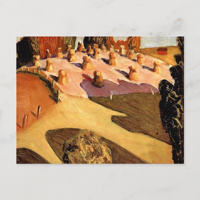 Postal Grant Wood - Iowa View, arte fino (Anverso)