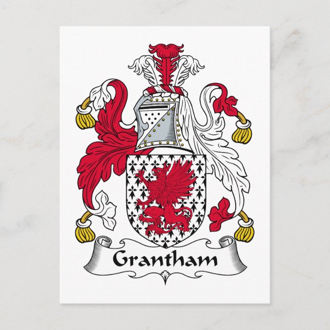 Postal Grantham Family Crest (Anverso)