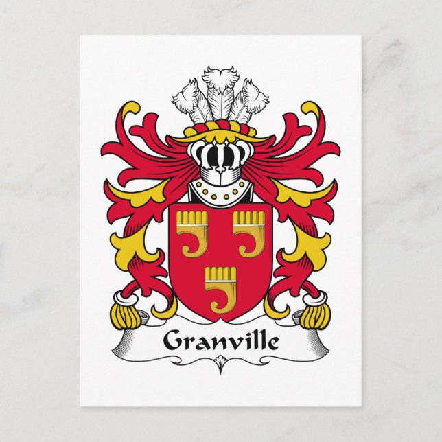 Postal Granville Family Crest (Anverso)