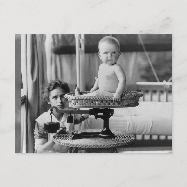 Postal Grasa del bebé, 1912 (Anverso)