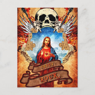 Postal Grasa divertida de Jesús