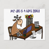 Grasa divertida en la mesa Rodeo de cabra Humor