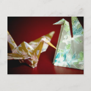 Postal Grasas de origami ・ Postcard
