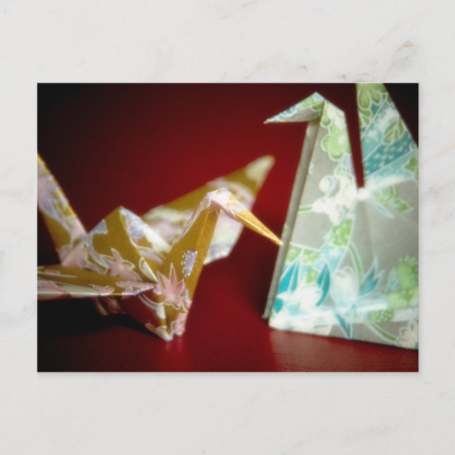 Postal Grasas de origami ・ Postcard (Anverso)