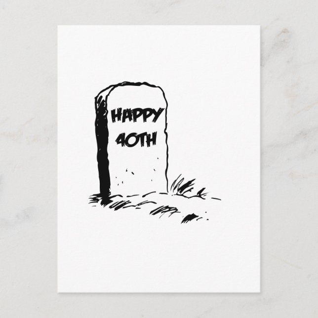 Postal Grasona "feliz 40" (Anverso)