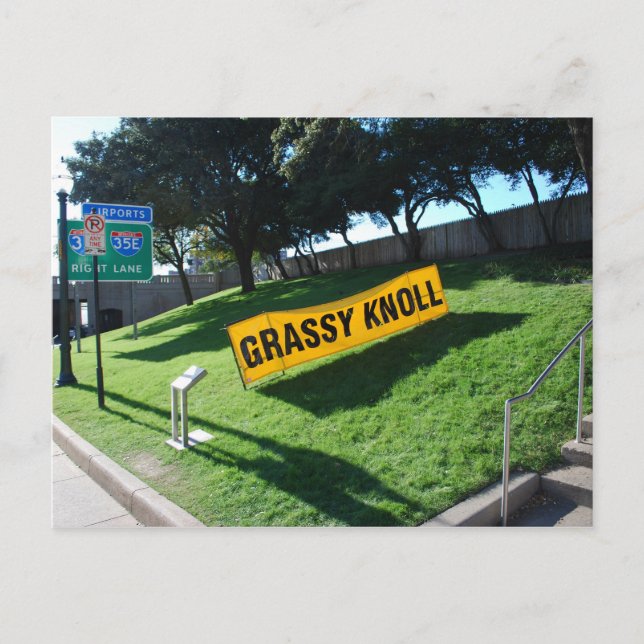 Postal Grassy Knoll en Dealey Plaza (Anverso)