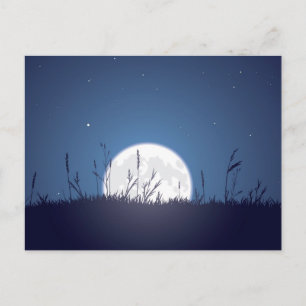 Postal Grassy Moonrise