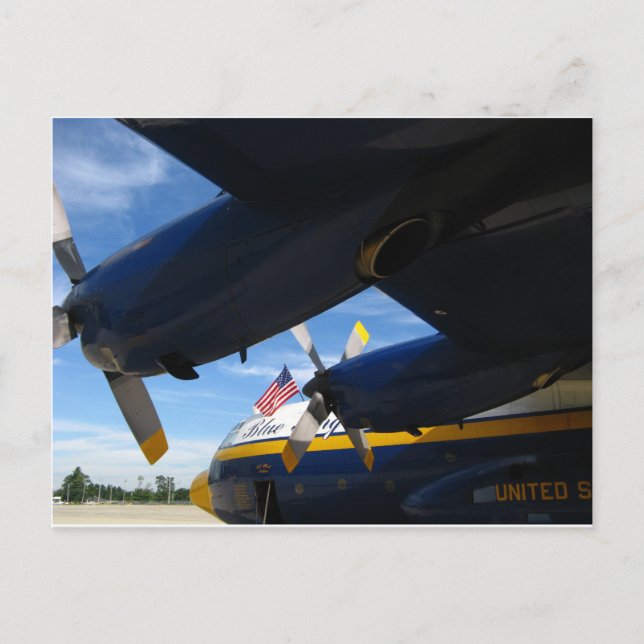 Postal Grat Albert Blue Angels (Anverso)