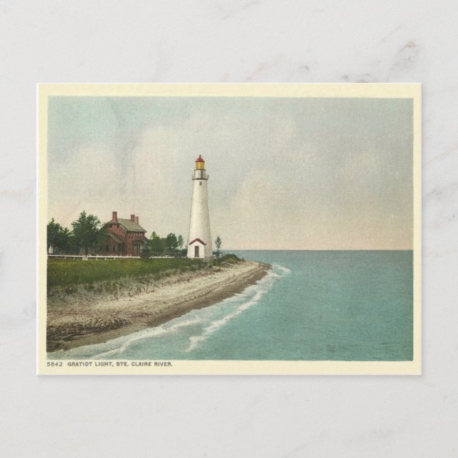 Postal Gratiot Light Michigan (Anverso)