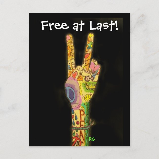 Postal ¡Gratis por fin! SRF (Anverso)